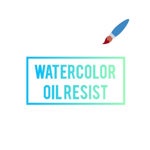 Watercolor Oil Resist